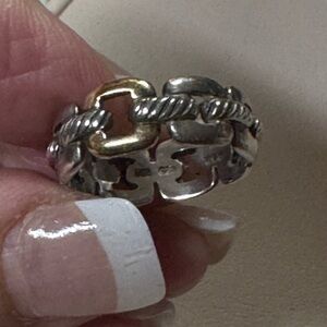 David Yurman Two-Tone Chain Link Ring